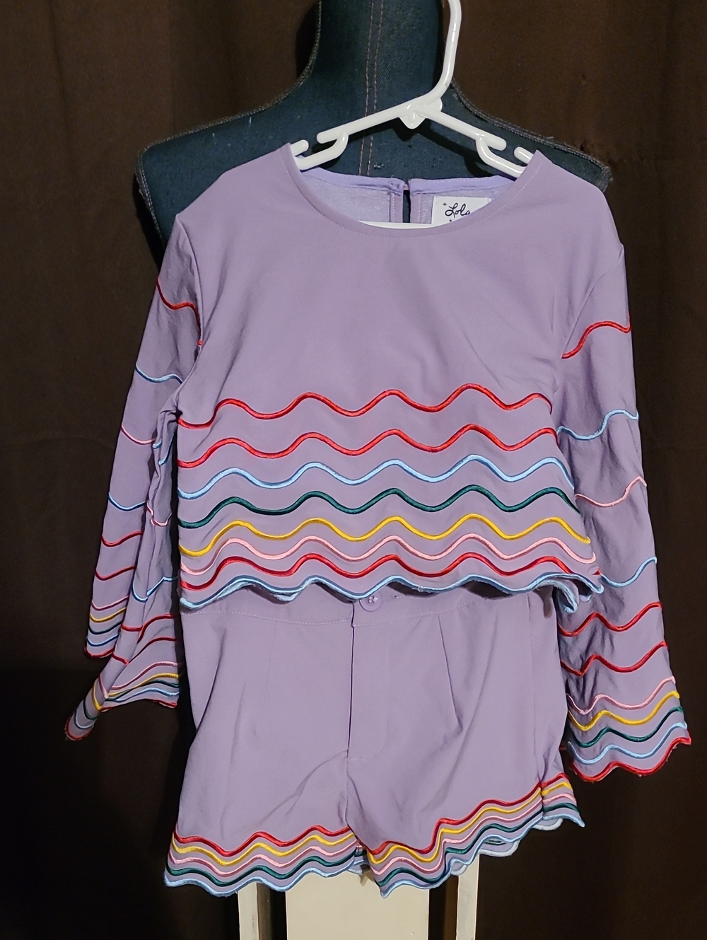 Lola + The Boys Lavender Top & Shorts